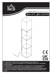 HOMCOM B31-317V70 Bedienungsanleitung