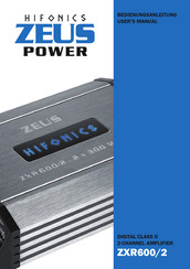 Hifonics ZEUS POWER ZXR600/2 Bedienungsanleitung