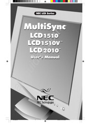 NEC MultiSync LCD1520T Bedienungsanleitung