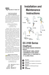 T&S EC-3104-VF05 Installations- Und Wartungsanleitungen