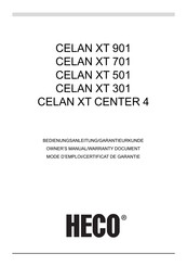 Heco CELAN XT 301 Bedienungsanleitung/Garantiekunde