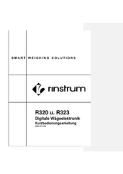 Rinstrum R323 Kurzbedienungsanleitung