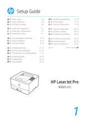HP LaserJet Pro 4002dn Installations-Handbuch