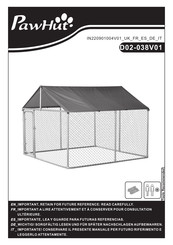PawHut D02-038V01 Bedienungsanleitung