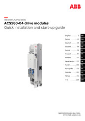 ABB ACS580-04 Kurzanleitung Für Die Installation Und Inbetriebnahme