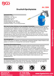 BGS technic 3204 Bedienungsanleitung