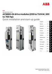 ABB ACS880-04 Kurzanleitung Für Die Installation