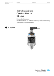 Endress+Hauser Cerabar PMC21 Betriebsanleitung