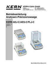 KERN AEJ-C Serie Betriebsanleitung