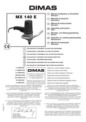 DIMAS MX 140 E Betriebs- Und Wartungsanleitung
