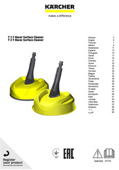 Kärcher T 1 T-Racer Surface Cleaner Bedienungsanleitung