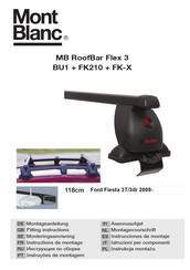 Mont Blanc MB RoofBar Flex 3 BU1 Montageanleitung