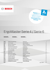 Bosch ErgoMaster 4-Serie Gebrauchsanleitung