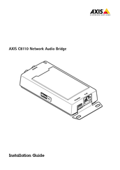 Axis C8110 Installationsanleitung