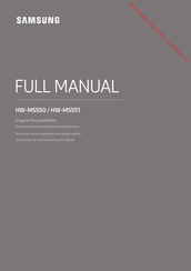 Samsung HW-MS550/X Vollständiges Handbuch