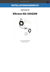 Nikrans MA-300GDW Installationshandbuch