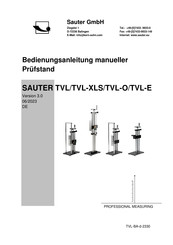 Sauter TVL Bedienungsanleitung