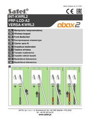Satel abax2 PRF-LCD-A2 Kurze Installationsanleitung