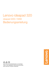 Lenovo ideapad 320 Bedienungsanleitung