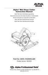 Alpha Professional Tools AWS-110 Bedienungsanleitung
