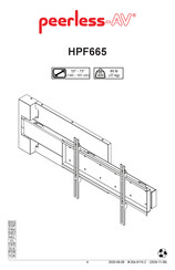 peerless-AV HPF665 Montageanleitung