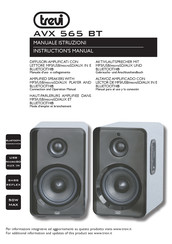 Trevi AVX 565 BT Gebrauchs- Und Anschlusshandbuch