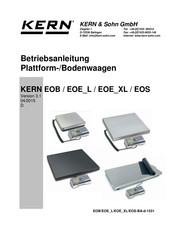 KERN&SOHN EOS 300K100XL Betriebsanleitung