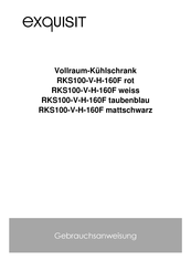 exquisit RKS100-V-H-160F taubenblau Gebrauchsanweisung