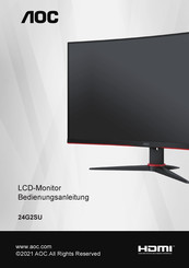 AOC 24G2SU Bedienungsanleitung