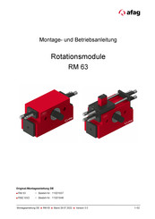afag RM 63 Montage- Und Betriebsanleitung