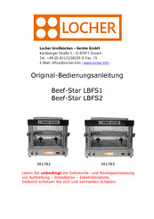 Locher Beef-Star LBFS2 Original Bedienungsanleitung