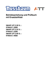 Nussbaum SMART LIFT 2.30 SL Betriebsanleitung Mit Ersatzteilliste
