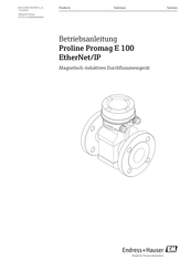Endress+Hauser Proline Promag E 100 Betriebsanleitung