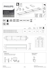 Philips CoreLine Surface mounted SM136V WIA EL Bedienungsanleitung