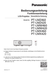 Panasonic PT-LMW460 Bedienungsanleitung