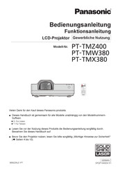 Panasonic PT-TMX380 Bedienungsanleitung