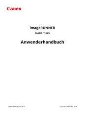 Canon imageRUNNER 1643iF Anwenderhandbuch