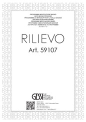 Gessi RILIEVO 59107 Bedienungsanleitung