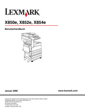 Lexmark X850 Benutzerhandbuch