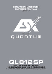 ESX Quantum QL812SP Benutzerhandbuch