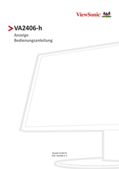 ViewSonic VA2406-H-2 Bedienungsanleitung