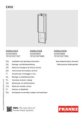 Franke EXOS625EX Montage- Und Betriebsanleitung