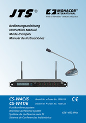 Monacor International 1000122 Bedienungsanleitung