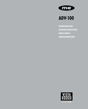 M-E VISTADOOR ADV-100-WW Betriebsanleitung