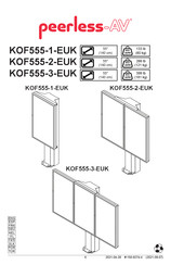 peerless-AV KOF555-1-EUK Montageanleitung