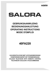Salora 40FA220 Bedienungsanleitung