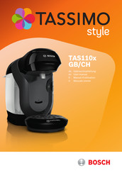 Bosch Tassimo Style TAS110 GB Serie Gebrauchsanleitung