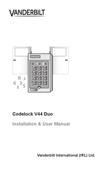 Vanderbilt Codelock V44 Duo Installations- Und Benutzerhandbuch