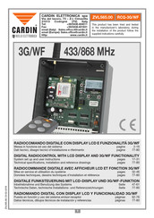 Cardin Elettronica ZVL565.00 Inbetriebnahme Und Benutzung