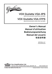 Vox Giulietta VGA-5TPS Bedienungsanleitung